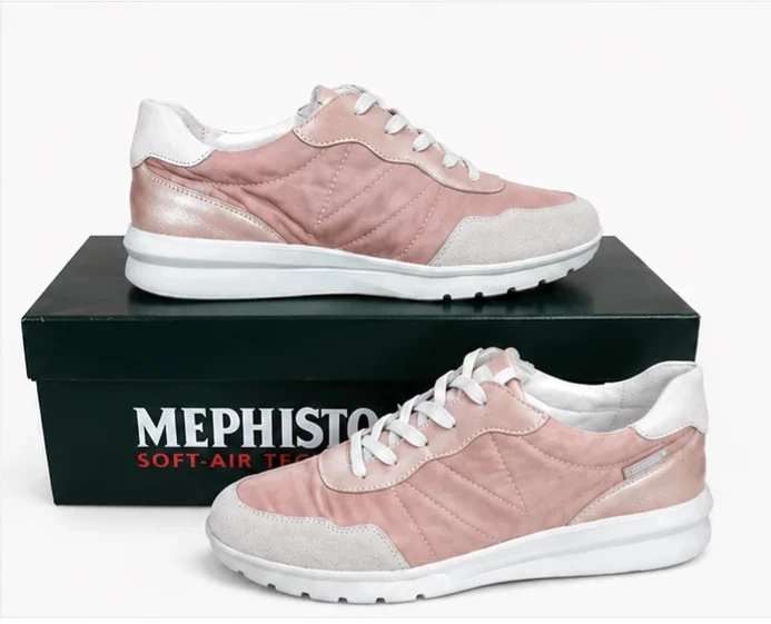 Baskets Mephisto Matcha roses neuves – Pointure 41,5 – Avec boîte d'origine